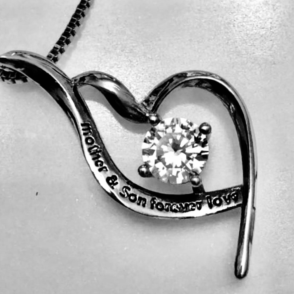 **40% OFF!** Silver Mother & Son Pendant